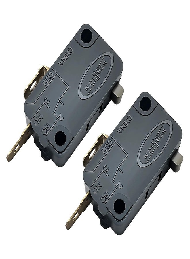 wfsulee 2 Pack V-5230Q Microwave Switch (Normally Open) Compatible with GE Samsung Frigidaire Sharp Door Switch,Replace for GSM-V1603A2 WB24X829 WB24X830 5304464099 WB24X10180 28QBP0497 - Image 1